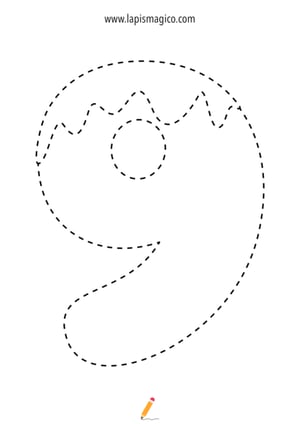 Desenhos de números para colorir, ficha pdf nº21