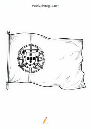 Desenhos de bandeiras para colorir, ficha pdf nº2