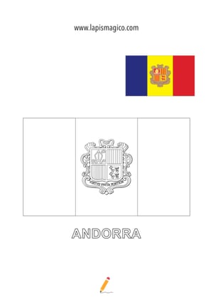 Desenhos de bandeiras para colorir, ficha pdf nº17