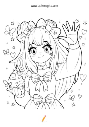 Desenhos de Anime para colorir, ficha pdf nº5