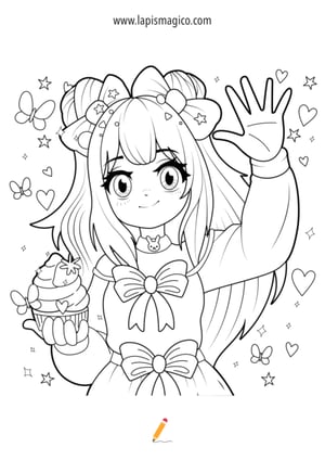 Desenhos de Anime para colorir, ficha pdf nº11