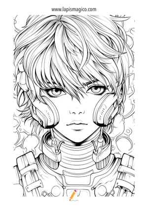 Desenhos de Anime para colorir, ficha pdf nº16