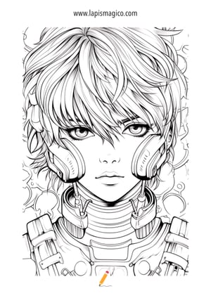 Desenhos de Anime para colorir, ficha pdf nº18