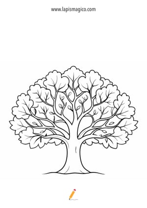 Desenhos de Árvores para colorir, ficha pdf nº11