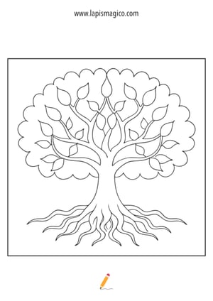 Desenhos de Árvores para colorir, ficha pdf nº18