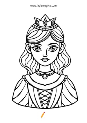 Desenhos de princesas para colorir, ficha pdf nº12