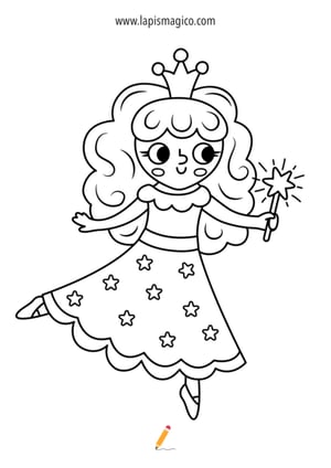 Desenhos de princesas para colorir, ficha pdf nº18