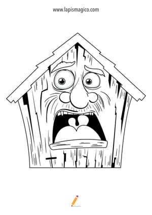 Desenhos de casas para colorir, ficha pdf nº16