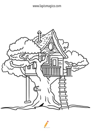 Desenhos de casas para colorir, ficha pdf nº17