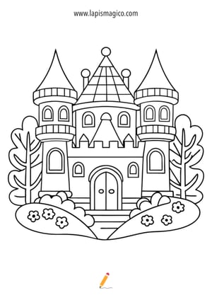 Desenhos de casas para colorir, ficha pdf nº20