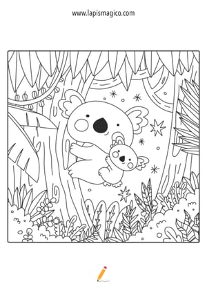 Desenhos de animais da selva para colorir, ficha pdf nº13