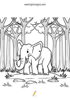 Desenhos de animais da selva para colorir, ficha pdf nº15