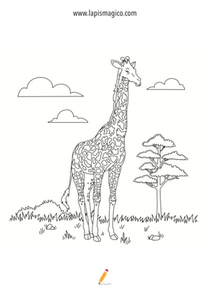 Desenhos de animais da selva para colorir, ficha pdf nº16