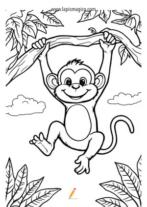 Desenhos de animais da selva para colorir, ficha pdf nº19