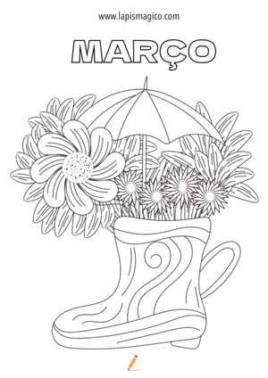Desenhos de Março para colorir, ficha pdf nº5