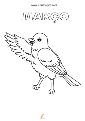 Desenhos de Março para colorir, ficha pdf nº6