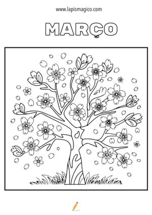 Desenhos de Março para colorir, ficha pdf nº7