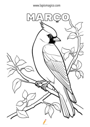 Desenhos de Março para colorir, ficha pdf nº9