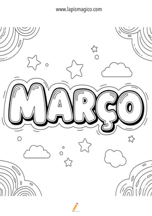 Desenhos de Março para colorir, ficha pdf nº11
