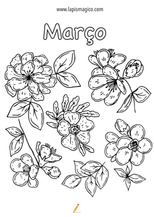 Desenhos de Março para colorir, ficha pdf nº18
