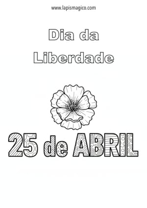 Desenhos de abril para colorir, ficha pdf nº1