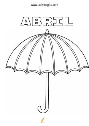 Desenhos de abril para colorir, ficha pdf nº7