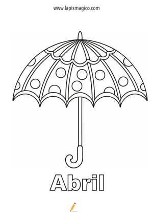 Desenhos de abril para colorir, ficha pdf nº8