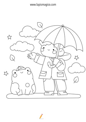 Desenhos de abril para colorir, ficha pdf nº14