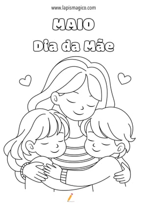 Desenhos de maio para colorir, ficha pdf nº6