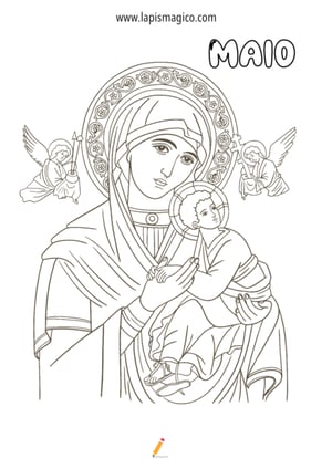 Desenhos de maio para colorir, ficha pdf nº16