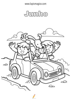 Desenhos de junho para colorir, ficha pdf nº8