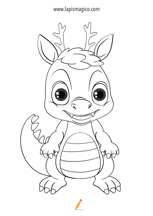 Desenhos de dragões para colorir, ficha pdf nº21