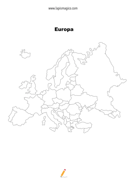 Desenhos de mapa para colorir, ficha pdf nº5