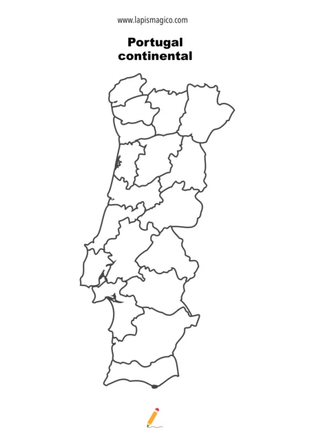 Desenhos de mapa para colorir, ficha pdf nº6