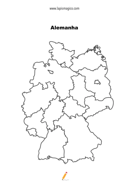 Desenhos de mapa para colorir, ficha pdf nº10