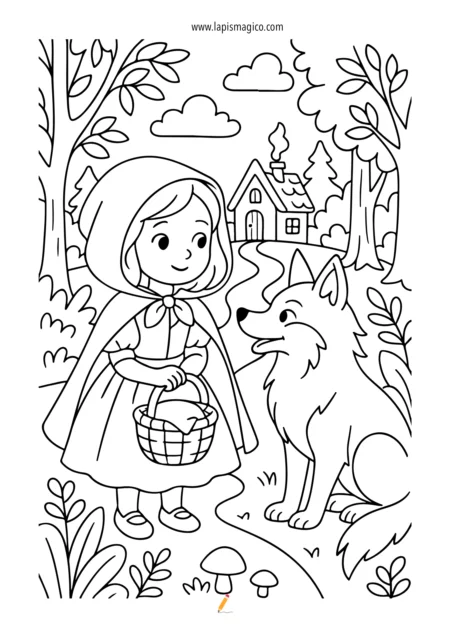 Desenhos de contos de fadas, ficha pdf nº4