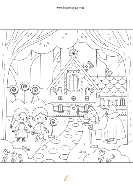 Desenhos de contos de fadas, ficha pdf nº5