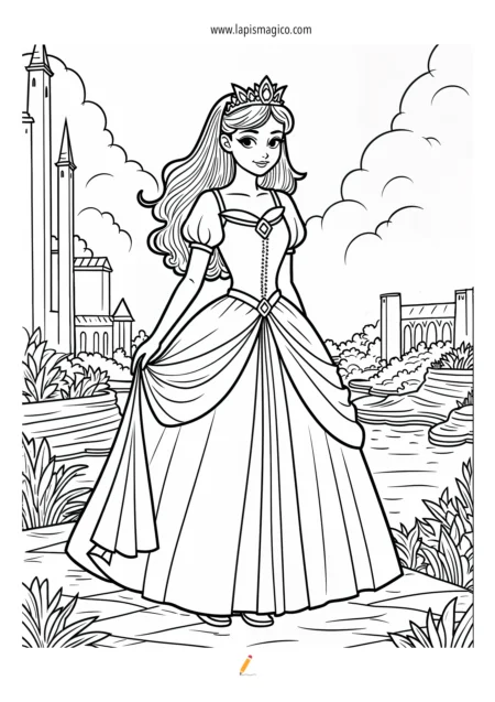 Desenhos de contos de fadas, ficha pdf nº7