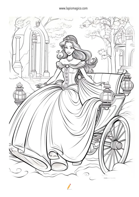 Desenhos de contos de fadas, ficha pdf nº9