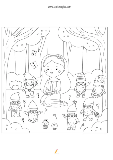 Desenhos de contos de fadas, ficha pdf nº10