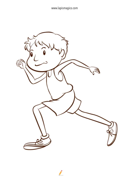 Desenhos de desportos para colorir, ficha pdf nº7