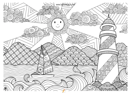 Desenhos de colorir para adultos, ficha pdf nº1