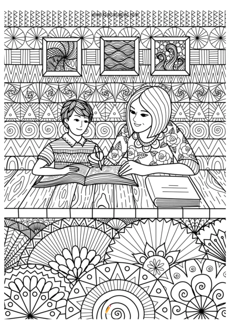 Desenhos de colorir para adultos, ficha pdf nº5