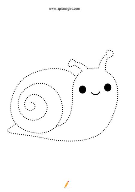 Desenhos de caracóis para colorir, ficha pdf nº5