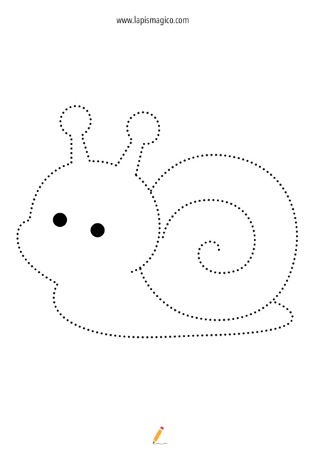 Desenhos de caracóis para colorir, ficha pdf nº6