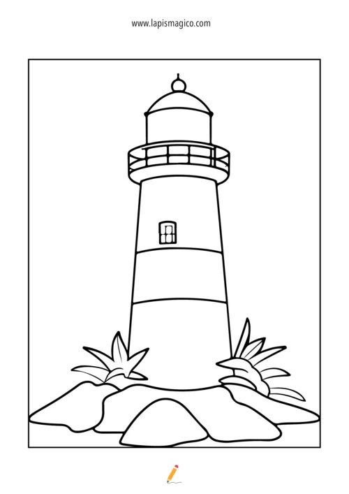 Desenhos de Faróis para colorir, ficha pdf nº7