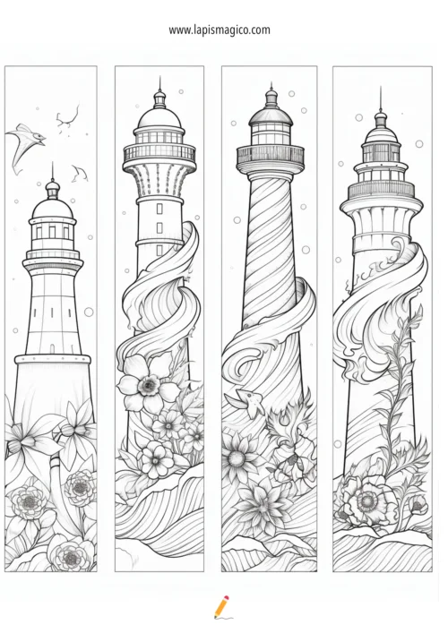 Desenhos de Faróis para colorir, ficha pdf nº14