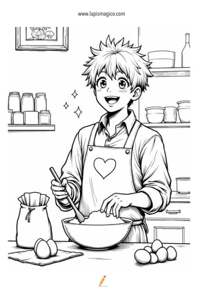 Desenhos Manga para colorir, ficha pdf nº1