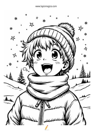 Desenhos Manga para colorir, ficha pdf nº4