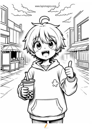 Desenhos Manga para colorir, ficha pdf nº5